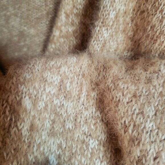 AVA & VIV Women's Chenille Mohair V-Neck Cream/Blush - Size 1X - Picture 6 of 12